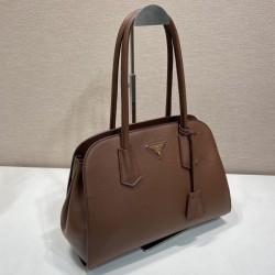 Replica Borsa tote Prada Palisander 1BG606 Marrone Imitazioni Replica perfette Borsa tote Prada Palisander 1BG606 Marrone