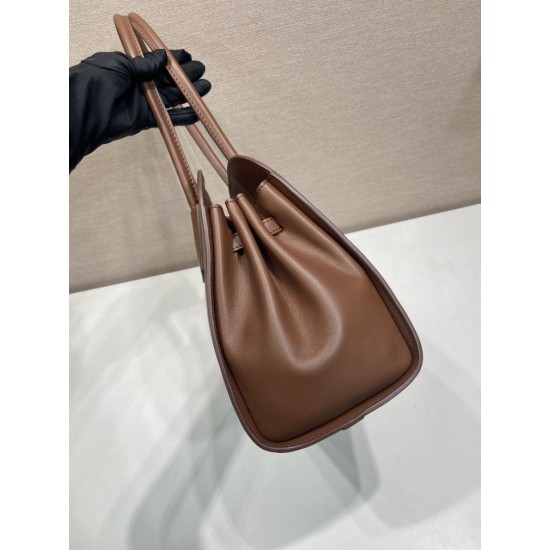 Replica Borsa tote Prada Palisander 1BG606 Marrone Imitazioni Replica perfette Borsa tote Prada Palisander 1BG606 Marrone