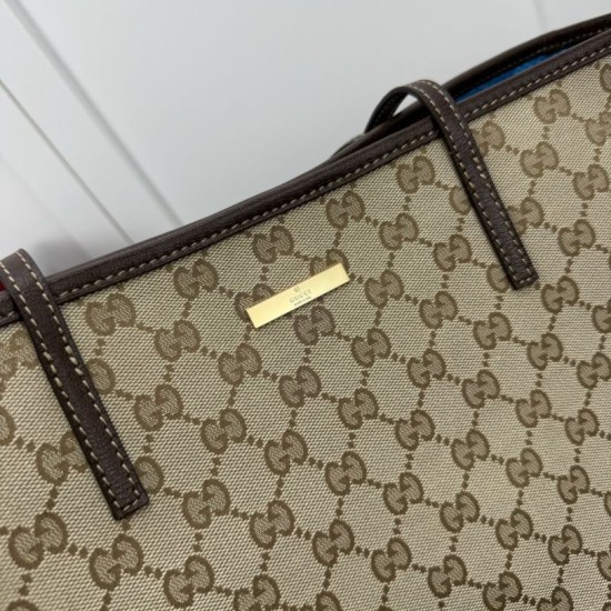 Replica Borsa tote Gucci 874745 GG in tela marrone Imitazioni Replica perfette Borsa tote Gucci 874745 GG in tela marrone
