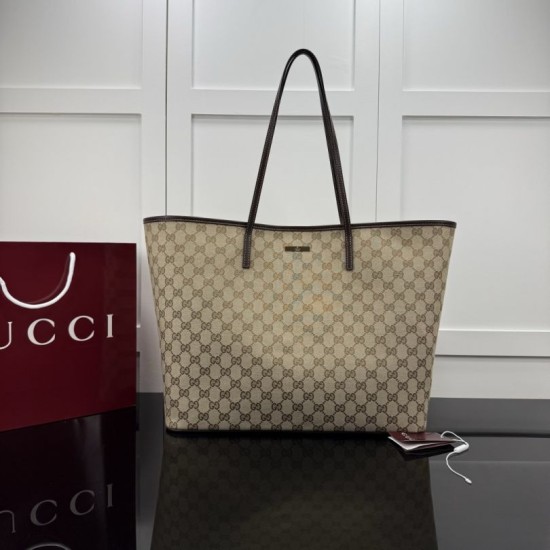 Replica Borsa tote Gucci 874745 GG in tela marrone Imitazioni Replica perfette Borsa tote Gucci 874745 GG in tela marrone