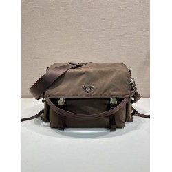 Borse a tracolla Prada Explore Re-Nylon 2VD082 Marrone Borse a tracolla Prada Explore Re-Nylon 2VD082 Marrone