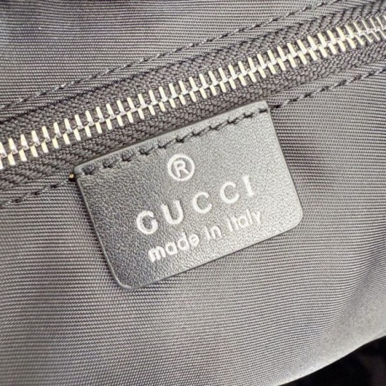 Replica Borsa da lavoro media Gucci A0007X Mega Web Trademark nera Imitazioni Replica perfette Borsa da lavoro media Gucci A0007X Mega Web Trademark nera