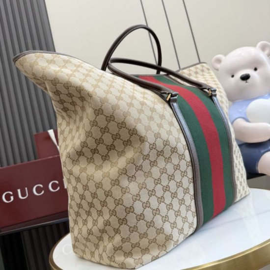 Replica Borsa 1:1 da viaggio Gucci 874979 GG marrone Imitazione Imitazioni Replica perfette Borsa 1:1 da viaggio Gucci 874979 GG marrone Imitazione