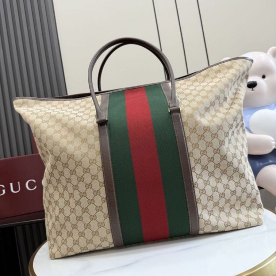 Replica Borsa 1:1 da viaggio Gucci 874979 GG marrone Imitazione Imitazioni Replica perfette Borsa 1:1 da viaggio Gucci 874979 GG marrone Imitazione