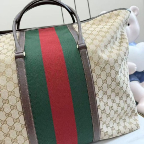Replica Borsa 1:1 da viaggio Gucci 874979 GG marrone Imitazione Imitazioni Replica perfette Borsa 1:1 da viaggio Gucci 874979 GG marrone Imitazione