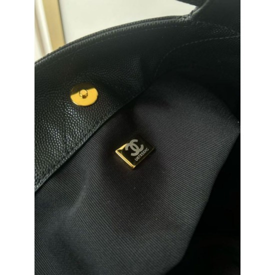 Replica Borse tote Chanel piccola preppy AS6058 Nera Imitazioni Replica perfette Borse tote Chanel piccola preppy AS6058 Nera