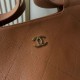 Replica perfette Bora Pari tote Chanel piccola preppy AS6058 Marrone Imitazione