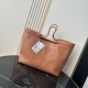 Replica perfette Bora Pari tote Chanel piccola preppy AS6058 Marrone Imitazione