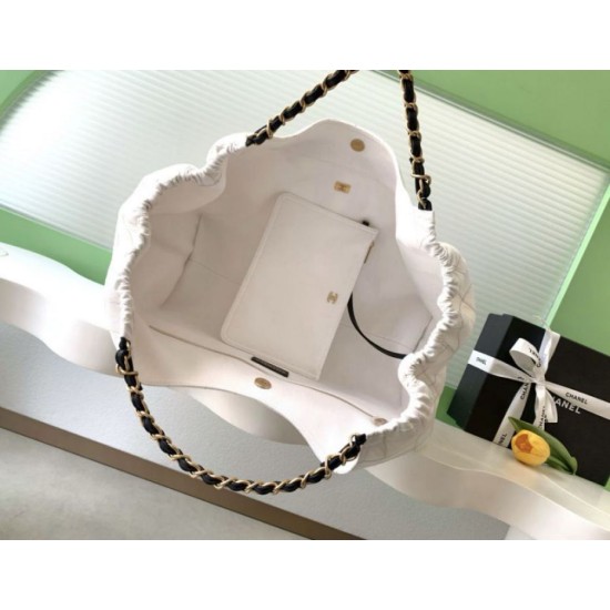 Replica borse griffate tote Chanel 26C Coco Beach AS6191 bianca Imitazioni Replica perfette Imitazioni borse griffate tote Chanel 26C Coco Beach AS6191 bianca