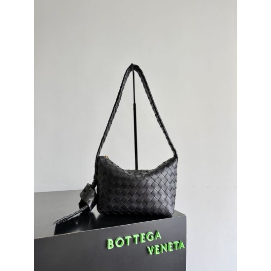 Replica Borsa a spalla Easy Hobo Bottega Veneta Nera Imitazioni Replica perfette Borsa a spalla Easy Hobo Bottega Veneta Nera