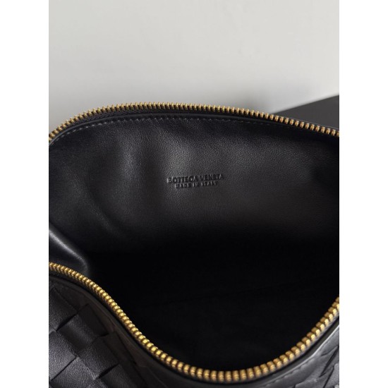 Replica Borsa a spalla Easy Hobo Bottega Veneta Nera Imitazioni Replica perfette Borsa a spalla Easy Hobo Bottega Veneta Nera