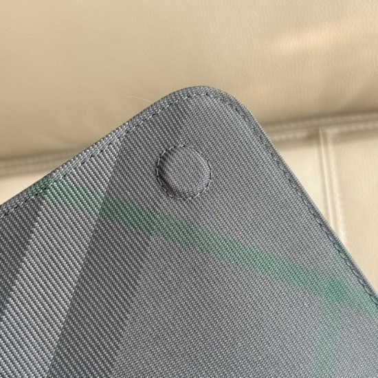 Replica perfette Borse  a tracolla Burberry Grid con logo equestre Grigio