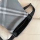 Replica perfette Borse  a tracolla Burberry Grid con logo equestre Grigio