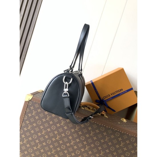 Replica Borsa a mano Louis Vuitton Needle M28000 nera chip a codice variabile 163C Imitazioni Replica perfette Borsa a mano Louis Vuitton Needle M28000 nera chip a codice variabile 163C