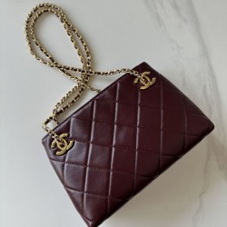Replica Borse Firmate shopping Chanel AP6338 bordeaux Imitazioni Replica perfette Borse Firmate shopping Chanel AP6338 bordeaux