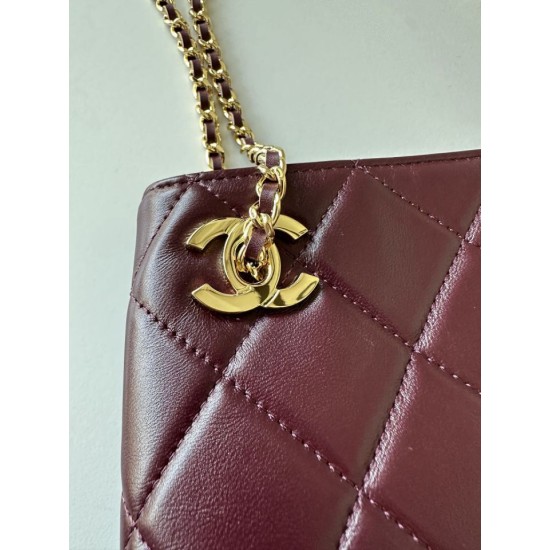 Replica Borse Firmate shopping Chanel AP6338 bordeaux Imitazioni Replica perfette Borse Firmate shopping Chanel AP6338 bordeaux
