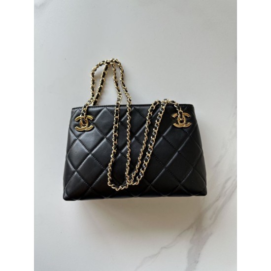 Replica Borsa shopping Chanel AP6338 Nero Imitazioni Replica perfette Borsa shopping Chanel AP6338 Nero