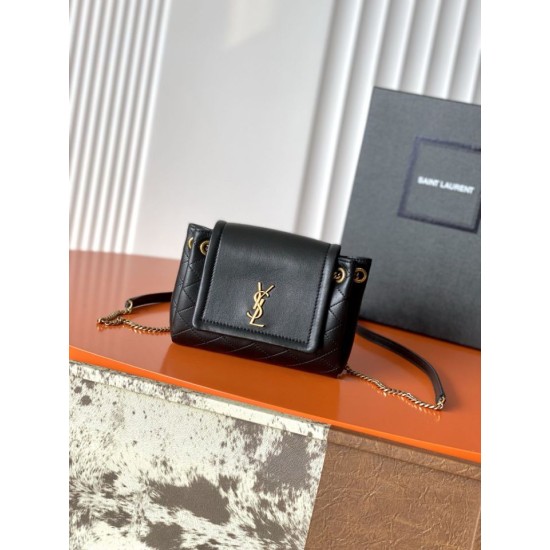 Replica perfette Qualità premium Borse  mini Nolita YSL Saint Laurent Nero