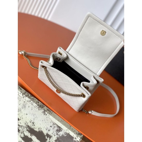 Replica Borse Alta Qualità a tracolla mini Nolita YSL Saint Laurent Beige Imitazioni Replica perfette Borse Alta Qualità a tracolla mini Nolita YSL Saint Laurent Beige