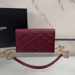 Replica Borse Firmate a catena trapuntata Becky YSL Saint Laurent Rosso 20cm Imitazioni Replica perfette Borse Firmate a catena trapuntata Becky YSL Saint Laurent Rosso 20cm
