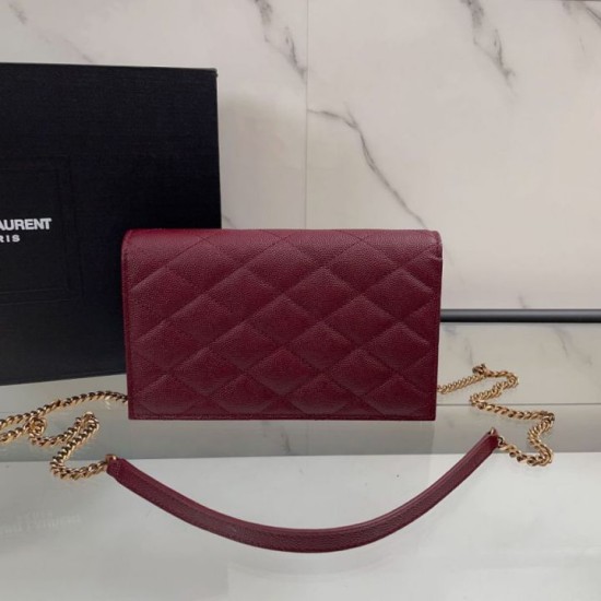 Replica Borse Firmate a catena trapuntata Becky YSL Saint Laurent Rosso 20cm Imitazioni Replica perfette Borse Firmate a catena trapuntata Becky YSL Saint Laurent Rosso 20cm