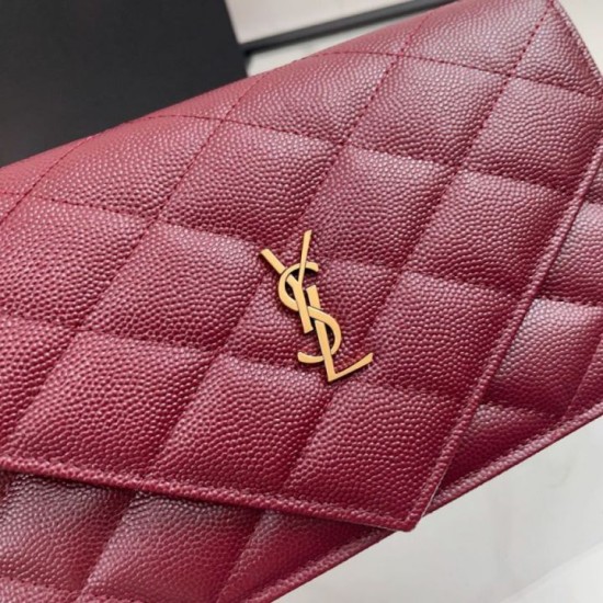 Replica Borse Firmate a catena trapuntata Becky YSL Saint Laurent Rosso 20cm Imitazioni Replica perfette Borse Firmate a catena trapuntata Becky YSL Saint Laurent Rosso 20cm