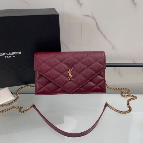 Replica Borse Firmate a catena trapuntata Becky YSL Saint Laurent Rosso 20cm Imitazioni Replica perfette Borse Firmate a catena trapuntata Becky YSL Saint Laurent Rosso 20cm