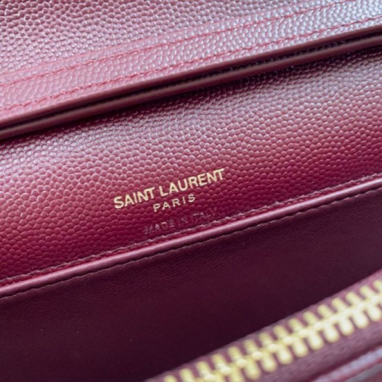 Replica Borse Firmate a catena trapuntata Becky YSL Saint Laurent Rosso 20cm Imitazioni Replica perfette Borse Firmate a catena trapuntata Becky YSL Saint Laurent Rosso 20cm