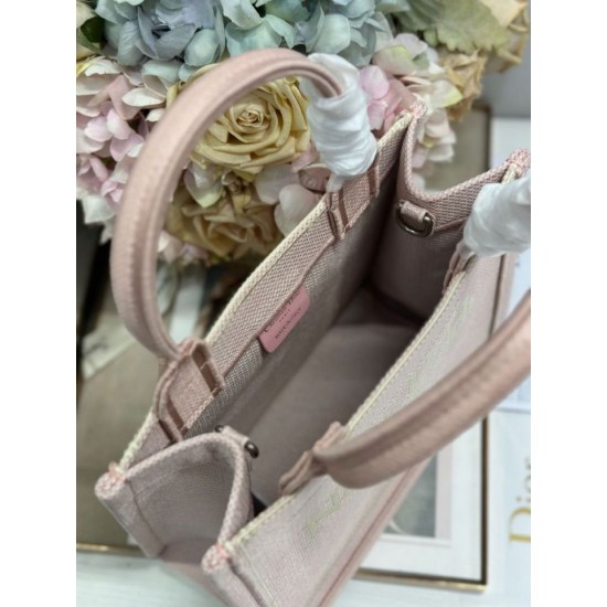 Replica Borsa book tote Dior piccola/media/grande rosa con motivo floreale Imitazioni Replica perfette Borsa book tote Dior piccola/media/grande rosa con motivo floreale
