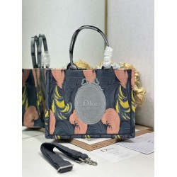 Borsa shopping Diorpiccola/media/grande book tote con specchietto piuma
