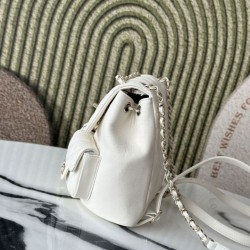 Replica Zaino Chanel 23P Duma AS3860 Bianco Imitazioni Replica perfette Zaino Chanel 23P Duma AS3860 Bianco