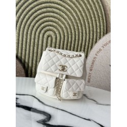 Zaino Chanel 23P Duma AS3860 Bianco