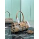 Replica Borsa Prada Bonne lino con manici superiori 1BA426 marrone Imitazioni Replica perfette Borsa Prada Bonne lino con manici superiori 1BA426 marrone