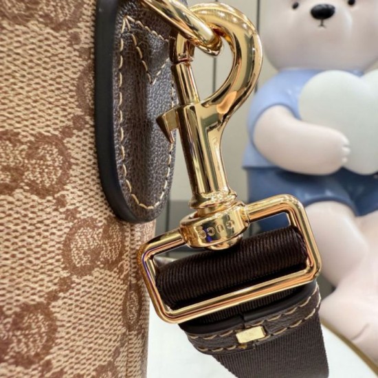 Replica Borsa a tracolla media Gucci GG A002KX albicocca cristallo Imitazioni Replica perfette Borsa a tracolla media Gucci GG A002KX albicocca cristallo