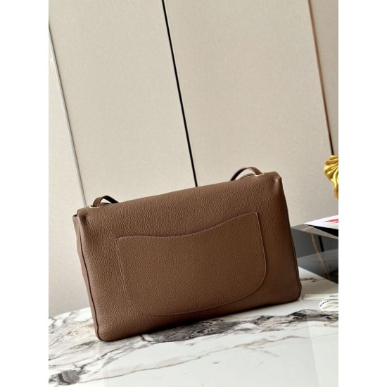 Replica Borsa Chanel AS6233 Souplissimo Maxi Flap marrone Imitazioni Replica perfette Borsa Chanel AS6233 Souplissimo Maxi Flap marrone