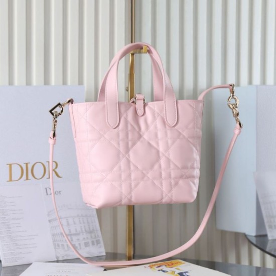Replica Borsa piccola verticale Dior Toujours M2835 rosa Imitazioni Replica perfette Borsa piccola verticale Dior Toujours M2835 rosa