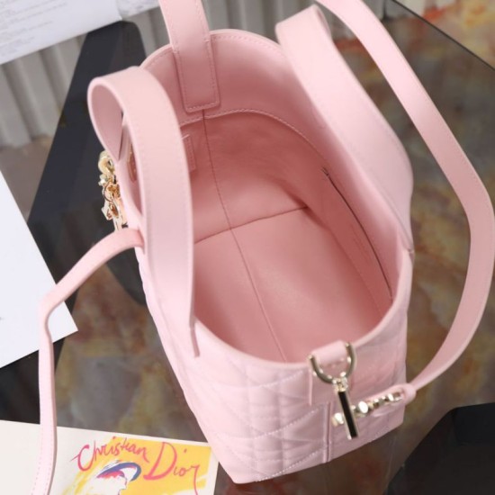 Replica Borsa piccola verticale Dior Toujours M2835 rosa Imitazioni Replica perfette Borsa piccola verticale Dior Toujours M2835 rosa