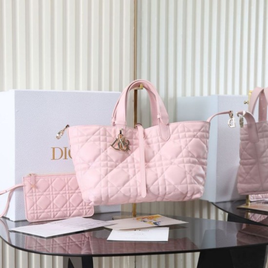 Replica Borse Dior Toujours media M2821 rosa Imitazioni Replica perfette Borse Dior Toujours media M2821 rosa