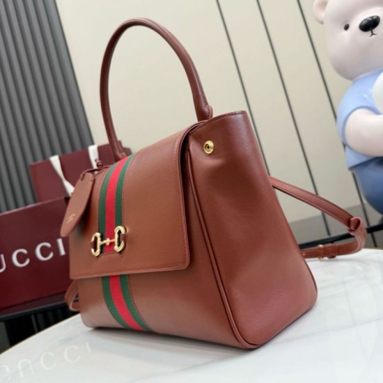 Replica Borse a mano media Gucci 875018 Paparazzo Marrone Imitazioni Replica perfette Borse a mano media Gucci 875018 Paparazzo Marrone