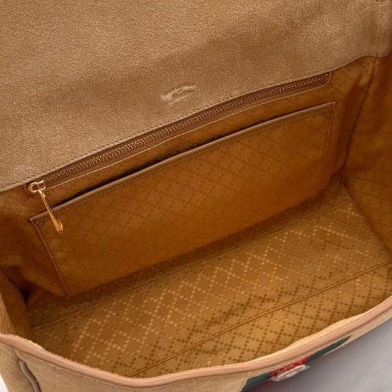 Replica Borsa a mano media Gucci Paparazzo 875018 scamosciata albicocca Imitazioni Replica perfette Borsa a mano media Gucci Paparazzo 875018 scamosciata albicocca
