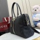 Replica Borsa a bauletto grande Gucci 866734 Nero Imitazioni Replica perfette Borsa a bauletto grande Gucci 866734 Nero