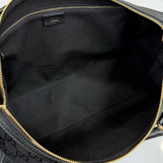 Replica Borsa a bauletto grande Gucci 866734 Nero Imitazioni Replica perfette Borsa a bauletto grande Gucci 866734 Nero