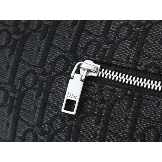 Replica Borsa a tracolla Dior Jett Flap Oblique Nero Imitazioni Replica perfette Borsa a tracolla Dior Jett Flap Oblique Nero