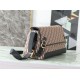Replica Borsa a tracolla Dior Jett Flap Oblique Marrone Imitazioni Replica perfette Borsa a tracolla Dior Jett Flap Oblique Marrone