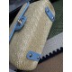 Replica Borsa a tracolla classica Chanel 26C AS6017 rafia blu Imitazioni Replica perfette Borsa a tracolla classica Chanel 26C AS6017 rafia blu