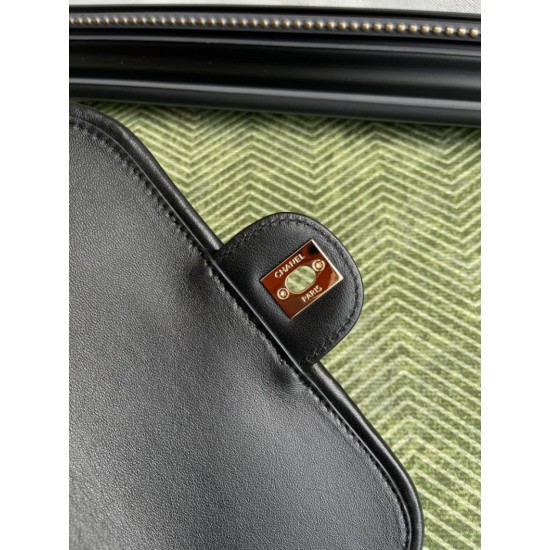 Replica Borse Imitazioni a tracolla classica Chanel 26C AS6017 rafia Nero Imitazioni Replica perfette Borse Imitazioni a tracolla classica Chanel 26C AS6017 rafia Nero
