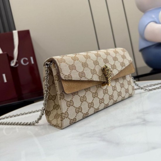 Replica Borsa a tracolla Gucci Dionysus 876531 tela GG marrone Imitazioni Replica perfette Borsa a tracolla Gucci Dionysus 876531 tela GG marrone