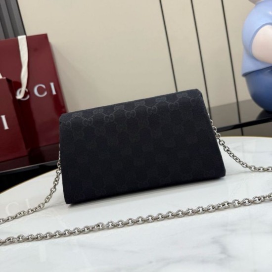 Replica Borsa 1:1 a tracolla Gucci Dionysus 876531 tela GG Nero Imitazioni Replica perfette Borsa 1:1 a tracolla Gucci Dionysus 876531 tela GG Nero