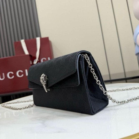 Replica Borsa 1:1 a tracolla Gucci Dionysus 876531 tela GG Nero Imitazioni Replica perfette Borsa 1:1 a tracolla Gucci Dionysus 876531 tela GG Nero