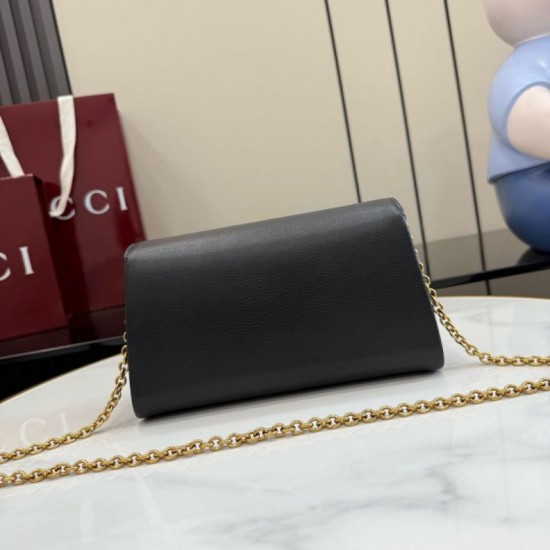 Replica perfette Borsa a tracolla Gucci Dionysus 876531 interamente pelle nero